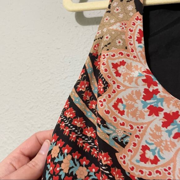 Thakoon Silk Paisley Print Sleeveless Ruched Sheath Dress Womens 8 Bodycon - Picture 7 of 7